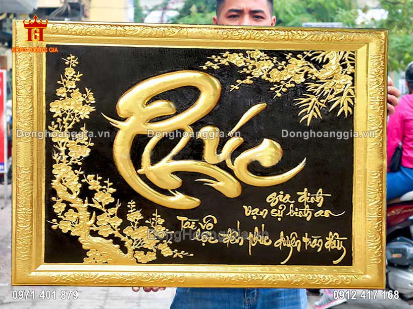 Bức tranh được nghệ nhân của chúng tôi chế tác hoàn toàn thủ công truyền thống